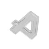Maxbell 3D DIY Metallic Number 4 Alphabet Sticker Car Emblem DIY Figure Badge Decal - Aladdin Shoppers