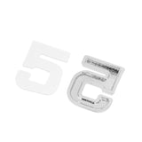 Maxbell 3D DIY Metallic Number 5 Alphabet Sticker Car Emblem DIY Figure Badge Decal - Aladdin Shoppers