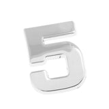 Maxbell 3D DIY Metallic Number 5 Alphabet Sticker Car Emblem DIY Figure Badge Decal - Aladdin Shoppers