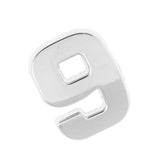Maxbell 3D DIY Metallic Number 9 Alphabet Sticker Car Emblem DIY Figure Badge Decal - Aladdin Shoppers