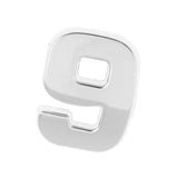 Maxbell 3D DIY Metallic Number 9 Alphabet Sticker Car Emblem DIY Figure Badge Decal - Aladdin Shoppers