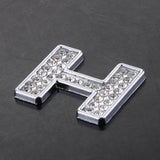 Maxbell Rhinestone Diamante DIY Letter H Alphabet 3D Car Badge Sticker Decal Emblem - Aladdin Shoppers