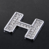 Maxbell Rhinestone Diamante DIY Letter H Alphabet 3D Car Badge Sticker Decal Emblem - Aladdin Shoppers