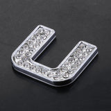 Maxbell Rhinestone Diamante DIY Letter U Alphabet 3D Car Badge Sticker Decal Emblem - Aladdin Shoppers