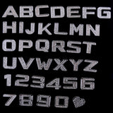 Maxbell Rhinestone Diamante DIY Number 2 Alphabet 3D Car Badge Sticker Decal Emblem - Aladdin Shoppers