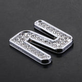 Maxbell Rhinestone Diamante DIY Number 2 Alphabet 3D Car Badge Sticker Decal Emblem - Aladdin Shoppers