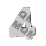 Maxbell Rhinestone Diamante DIY Number 4 Alphabet 3D Car Badge Sticker Decal Emblem - Aladdin Shoppers