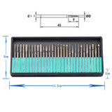 Maxbell 30 Pieces 2.3*45mm Groove Mini Twist Hand Electric Drill Bits Kit Collects - Aladdin Shoppers