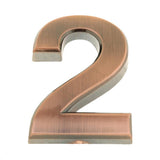 Maxbell 2pcs Copper Plastic Self-Adhesive Sticky Home Hotel Office Door Number Sign
