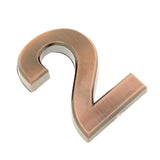 Maxbell 2pcs Copper Plastic Self-Adhesive Sticky Home Hotel Office Door Number Sign