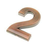 Maxbell 2pcs Copper Plastic Self-Adhesive Sticky Home Hotel Office Door Number Sign