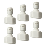 Maxbell 6Pieces Tube Ball Valve Quick Connect Fitting 1/4-Inch Push in to 1/2-Inch Thread Connector Valve Start RO Water System