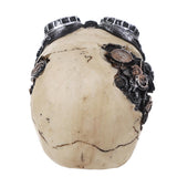 Maxbell 3D Skull with Glasses Ornament Steampunk Cyber Goth Home Decorative Craft - Aladdin Shoppers