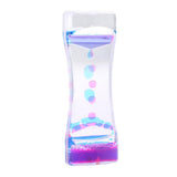Maxbell Maxbell Floating Color Mix Oil Liquid Bubbler Motion Timer Hour Glass Blue Purple