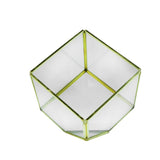 Maxbell Maxbell Geometric Glass Flower Pot Terrarium Container Tealight Candle Holder #3