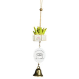 Maxbell Maxbell Brass Windchime Hanging Bell Charm Succulent Decor Gift Feng Shui Ornament#2