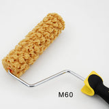 Maxbell 2 Pieces Wall Decorative Paint Roller Foam Sponge Painter Brush with Handle