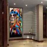Maxbell 3Pcs DIY Canvas Modern Deco Wall Painting Indian Woman No Framed 50x70cm L - Aladdin Shoppers