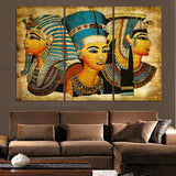 Maxbell 3Pcs DIY Canvas Modern Deco Wall Painting King Of Egypt No Framed 40x80cm L - Aladdin Shoppers