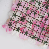 Maxbell 8 Pieces Artificial Flower Wall Panels Wedding Venue Decor Hot Pink