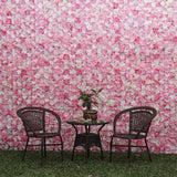 Maxbell 8 Pieces Artificial Flower Wall Panels Wedding Venue Decor Hot Pink