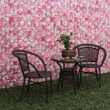Maxbell 8 Pieces Artificial Flower Wall Panels Wedding Venue Decor Hot Pink