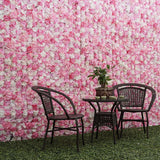 Maxbell 8 Pieces Artificial Flower Wall Panels Wedding Venue Decor Hot Pink