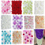 6pcs Artificial Flower Wall Wedding Venue Flower Pillar Main Road Decor Red