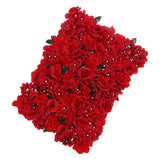 6pcs Artificial Flower Wall Wedding Venue Flower Pillar Main Road Decor Red