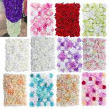 6pcs Artificial Flower Wall Wedding Venue Flower Pillar Main Road Decor Red