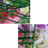 6pcs Artificial Flower Wall Wedding Venue Flower Pillar Main Road Decor Red