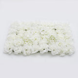 Maxbell 12 Pieces Artificial Rose Hydrangea Flower Wall Panels Wedding Decor Cream