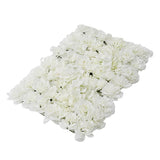 Maxbell 5 Pieces Artificial Rose Hydrangea Flower Wall Panels Wedding Decor Cream