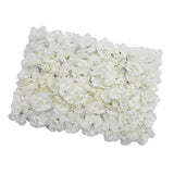 Maxbell 5 Pieces Artificial Rose Hydrangea Flower Wall Panels Wedding Decor Cream
