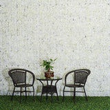 Maxbell 20 Pieces Artificial Rose Hydrangea Flower Wall Panels Wedding Decor Cream