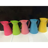 Maxbell 2pcs Wrought Iron Shabby Chic Metal Jug Vase Pitcher Flower Holder for Home Wedding Decoration - Aladdin Shoppers