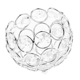 Maxbell 5 Pieces Crystal Candle Holder Banquet Tabletop Candlestick Silver