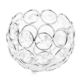 Maxbell 5 Pieces Crystal Candle Holder Banquet Tabletop Candlestick Silver