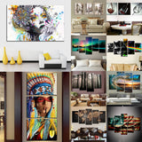 Maxbell 2 Panel Canvas Oil Painting Art Picture - Girl