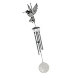 Hummingbird  Design Stainless Steel 4 Bells Wind Chimes Bell Hanging Decor