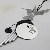 Hummingbird  Design Stainless Steel 4 Bells Wind Chimes Bell Hanging Decor