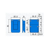 Maxbell 4 Piece Wooden Tool Jewelry Box Latch Boxes Lock Hardware Accessory