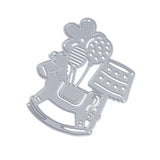 Maxbell Metal Cutting Dies Stencil DIY Scrapbooking Embossing Card Hobbyhorse - Aladdin Shoppers