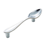 Maxbell 2pcs Creative Spoon Shaped Pull Handle Kitchen Cabinet Cupboard Knob Chrome