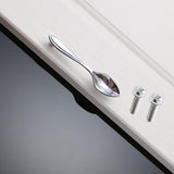 Maxbell 2pcs Creative Spoon Shaped Pull Handle Kitchen Cabinet Cupboard Knob Chrome