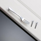 Maxbell 2pcs Creative Spoon Shaped Pull Handle Kitchen Cabinet Cupboard Knob Chrome