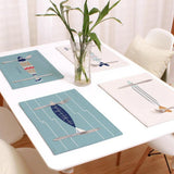 Maxbell 2 pcs Mediterranean Cotton Table Mat Rectangular Heat-insulated Place Mats