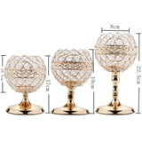 Maxbell 2x Bling Crystal Votive Tealight Candle Holders Wedding Table Centerpieces