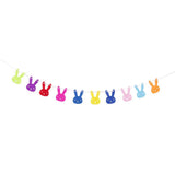 Maxbell 10 Pieces Bunting Garland Bunny Bear Hanging Banner Color Rabbit - Aladdin Shoppers