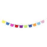 Maxbell 10 Pieces Bunting Garland Bunny Bear Hanging Banner Color Bear - Aladdin Shoppers